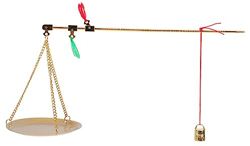 BESTonZON Balance De Médecine Chinoise Petite Outil De Pesage Grammes Design Vintage Cuivre