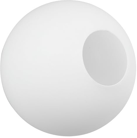 Holibanna Abat-Jour Globe En Verre Blanc Givré Trou D'ouverture Luminaire De Remplacement Boule Ronde Bulles Ensemencées Pour Lustre Suspension 12Cm Diamètre Du Trou 5. 5Cm