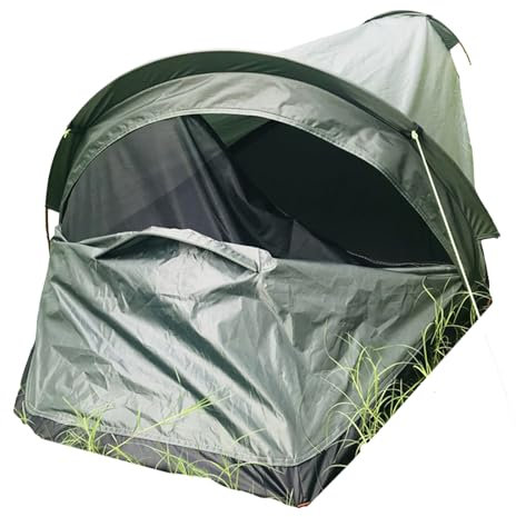 Kaohxzklcn Bivy-Zelt, Einzelperson, Rucksackreisen, Bivvy-Zelt, wasserdicht, Survival-Tasche, Camping, Bivvy-Zelt für Outdoor-Rucksackreisen