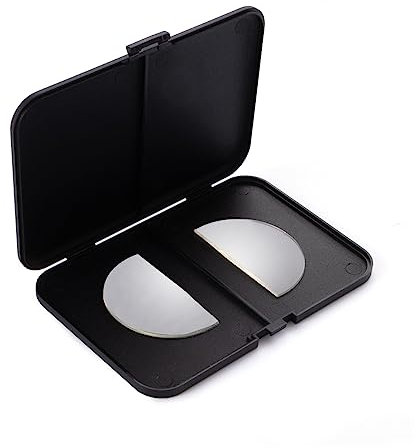 OuShiun Stick-on Bifocal Reading Lenses, Adhesive Magnification for Sunglasses Goggles, Reusable, No Water Needed,3.5