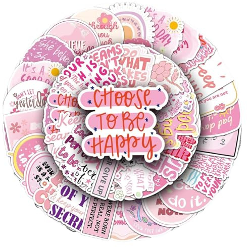 50PCS Bookish Stickers, Cute Book Stickers,Funny Bookish Sticker, Waterproof Vinyl Aesthetic Stickers,Waterproof Inspirational Quotes Wall Stickers,for Book Lovers,Romantic Motifs,Perfect for Laptops