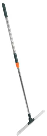 Ipetboom Shower Squeegee Water Removal, with Adjustable Telescopic Handle, 180° Rotating Silicone Head Pan Scraper Plastic for Tile Floors, in Bathrooms and Kitchens