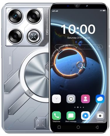 McMgc Phone Offer of the Day, 5.0 inch IPS Display, 16GB ROM 128GB Expandable, Android 9.0, Dual SIM Dual Camera WCDMA/GSM Cheap Mobile Phones (GT20PRO-Silvery)