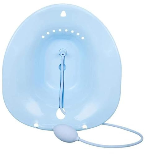 Customize What You Need Bath for Toilet - Manual Hip Bath for Pregnant Women & Hemorrhoid Relief(Blue)