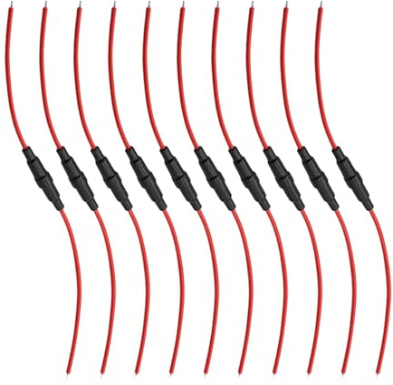 10 praktische 5 x 20 mm Inline-Sicherungshalter mit Kurzschluss-Designs für sicheren Anschluss bei verschiedenen Projekten, elektrischen Projekten