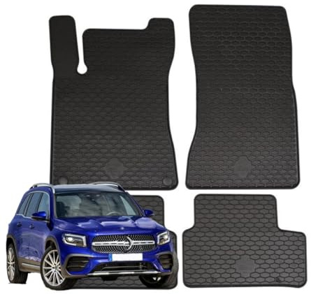 TAPPETI - TAPPETINI IN GOMMA 3D TPE NERI PER MERCEDES GLB X247 dal 2019 in poi