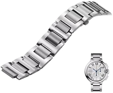 YOLIONU Edelstahl-Uhrenarmband Für Cartier Ballon Bleu Uhrenkette