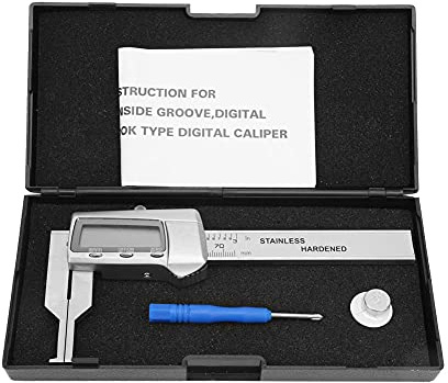 Calibro a Corsoio Digitale, Caliper in Acciaio Inossidabile 14-75mm, Misurazione Precisa con Display Ventesimale - Alta Affidabilità, Funzione Profondità e Spessimetro, Strumen