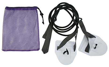 ROHMRHIE Bandes de résistance de Force de Bras de Natation, Corde de Tension élastique Blanche, entraînement de Natation pour Femmes et Adolescents