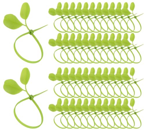 Cable Zip, 50 Pieces Straps, Plant Flower Supports, Self-Locking Wire Ties, Decorative Garden Fasteners, Patio Indoor Accessories, Home Greenhouse Supplies for Garden, Patio, and Home