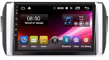 Touchscreen Car Radio for Toyota Innova 2015-2017 Car Audio Receivers, Hd Display, Portable Live Navigation, Music Video Player, Bluetooth Fm Radio, 4 Core 1G+16G