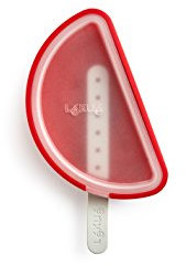 Lékué Molde de Helado forma Sandía, Silicona platino Rojo, 16,4 x 9,2 x 2,9 cm
