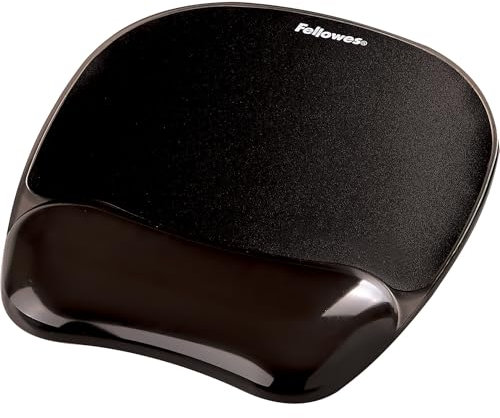 Fellowes Mauspad Crystal Gel Handgelenkauflage, schwarz