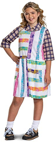Eleven Costume for Kids, Official Stranger Things Costume Dress, Child Size Large (10-12)