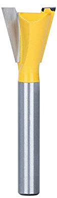 Trapano Bit Punte per fresatrici per giunti a coda di rondine con gambo da 6 mm 1/4 Punta per incisione per la lavorazione del legno Fresa da 14 gradi-9,5xP6x10x47L