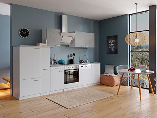 respekta Malia - Zona de Cocina (Madera, hormigón, 310 cm)