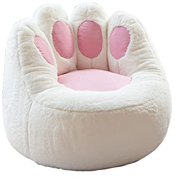 DESHVA Sitzsack-Stuhlbezug, (Füllung nicht im Lieferumfang enthalten) Lazy Sofa niedlich wie eine Katze Pfote dekorieren das Wohnzimmer Schlafzimmer für Erwachsene, L