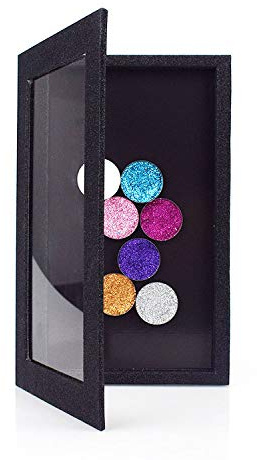 Professionelle Magnetische Leere Palette Make-up, Extra Groß, 2 STK | DIY-Neuanordnung für Lidschatten Lippenstift Rouge Puder, PU-Hülle, Kosmetiketui für Reisen Alltag Unterwegs, Transparent
