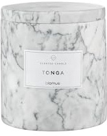 blomus Duftkerze -FRABLI- | Farbe Sharkskin | Größe L | Duft Tonga | Aus Marmor, Aluminium und Sojawachs; Für eine angenehme Duftatmosphäre; Matte Oberfläche mit angenehmer Haptik
