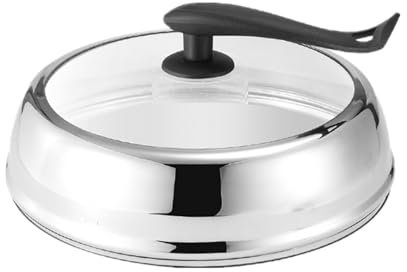 Tapa Sarten Tapa de sartén de vidrio templado - Tapa de repuesto for wok Tapa de sartén for saltear Tapa de ollas Tapa de cacerola Tapa de cacerola Tapa de sartén independiente Tapas Sartenes Cocina(3
