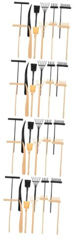 KOMBIUDA 4 Sets Crafts Sand Art Tools Zen Garden Rake Kit Japanese Style Plastic Rake for Decorative Zen Sand Tray