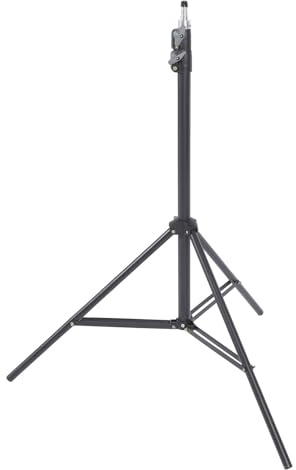 Treppiede Multifunzionale in Lega con, Treppiede Fotografico 9,19 Piedi con Adattatore 1/4, 3/8, Cuscino a Molla, Resistente per Strobo, Luce Video LED, Luce