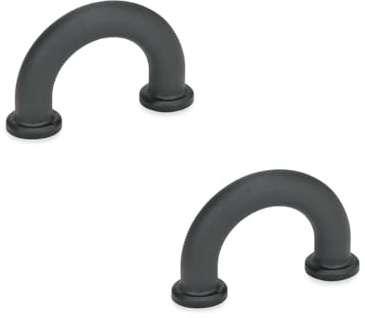 Ganter Normelemente , GN 224.3-9-30-B3,5-SW - Manopola per mobili, 2 pezzi, in plastica, colore nero, distanza tra i fori 30 mm