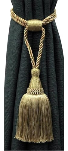 AMENGJ Cordoncino per Tende con Nappe 1 Pezzo fermante for Tende con Nappe Decorazione for la casa Supporto for Tende in Oro Appeso Nappe a Sfera for Accessori for Soggiorno(Gold)