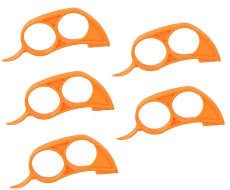Tuxxjzm Sbucciatore per arancia, 5 x scorze di agrumi, strumenti per sbucciare frutta, affettaverdure, facile da aprire, agrumi, limoni, agrumi, gadget da cucina
