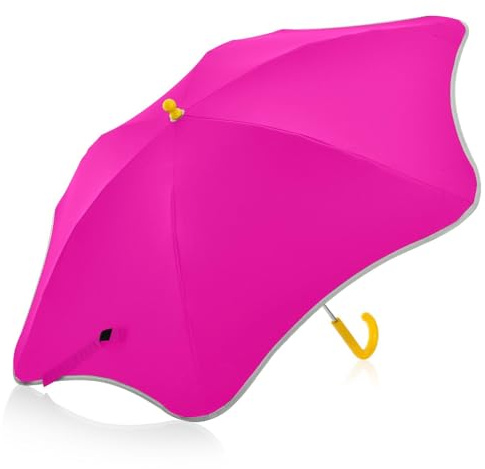 ODAWA Barnparaplyer pojkar, fuchsia barnparaply klassiskt paraply med krokhandtag