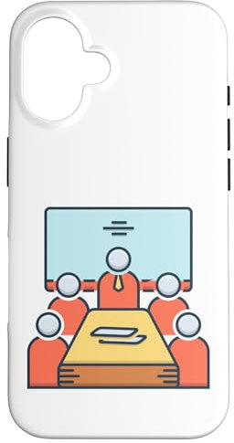 Meeting in The Conference Room Boardroom Meeting Office Case for iPhone 16