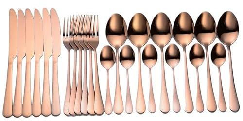 60 Piece Cutlery Set for 12, Stainless Steel Cutlery Set, Modern Imperial Flatware Set, Include Knife/Fork/Spoon & Long Teaspoon/Salad Fork Dishwasher Safe Cutlery Carving