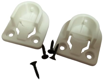Replacement Brackets Compatible with IKEA Pax Komplement White 3D Printed Rail Holders for 25mm Clothes Rod Includes Screws Easy Installation Closet System Parts