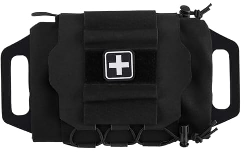 Kit di pronto soccorso, Kit medico di capacità di pronto soccorso, sistema di sopravvivenza in due pezzi Portapacchi medico Trauma per sopravvivenza di emergenza all'aperto, viaggio