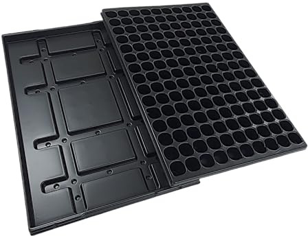 Alpha Thermotec Quickpot Stabile Anzuchtsplatte mit 150 Pflanzlöchern + Untersetzer QP-150R