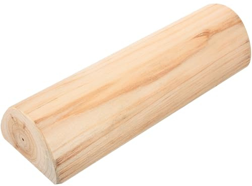 ULDIGI Almohada Cervical de Madera Maciza para Sauna Soporte Ergonómico para Cuello 7 CM de Altura Almohada de Masaje y Respaldo Lumbar Accesorios para Cuidado y Relajación en Casa y