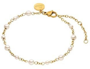 Purelei Adore Pearl Armband | Bracciale in acciaio inox con perle di conchiglia | Look elegante e senza tempo | Perfetto da abbinare con la collana Adore Charm, Eine Grösse, Acciaio inossidabile