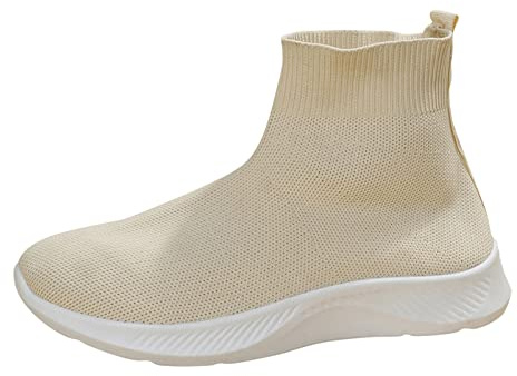 High Top sneakers, dam, svarta, lätta sneakers, dam, utan snörning, löparskor, slip-on, sportskor, platåsneakers, ortopediska träningsskor, blockklack, hallskor, breda slip-on