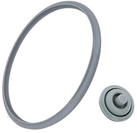 Joysuelly 2 juntas de señal de cocción compatibles con ollas a presión, piezas de repuesto para ollas de 18 cm y 22 cm, anillo de sellado de silicona de alta calidad, juego de juntas de señal de