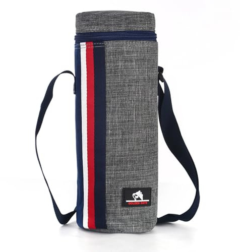 MLPKOI Wine Cooler Bag, Water Bottle Carrier Bag with Shoulder Strap Insulated Bottle Cool Bags Insulated & Padded Portable Wine Tote Carrier for Men Women Hiking