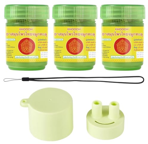 3 Piezas Aromaterapia Inhaladores Nasales, Nasal Stick, Naturals Nasal Inhaler, Alivio RáPido De La CongestióN Nasal, incluye aspirador nasal y cordón