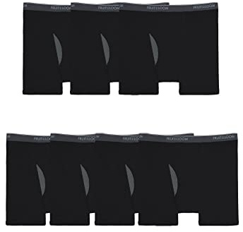 Fruit of the Loom Men's Coolzone Boxer Briefs (Assorted Colors), Big Man - 7 Pack - Black, 5X-Large