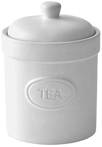 BIA - Tea Canister - Matte White - Matte Storage Jar - Stoneware Kitchen Storage - Kitchen Storage & Organisation - Available in White and Black