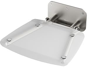 Duschklappsitz Wandmontage, Duschsitz Klappbar Wandmontage, Duschinstallationen, Design Duschsitz, OVO B II Clear/SCHWARZ, RAVAK