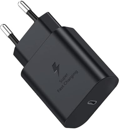 LIANSUM Port USB Type C 25W USB C Bloc Chargeur Rapide pour Samsung S24/S23/ S22 /S21 /S21 Ultra 5g / S20 Ultra/ S20 /S20+ / S10 /S9 / S8/ A71 / A52 /A51/ A32/ A31/A16/A55/A54 5G, EP-TA800N Chargeur