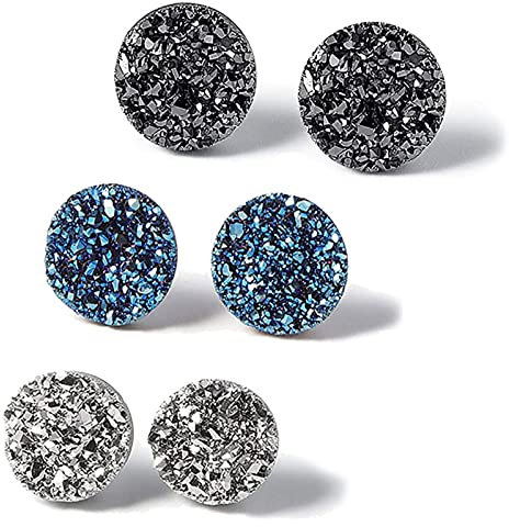 WICKYPRINCE Atheniz Magnetologie Lymphvität Germanium Ohrringe, Magnetologie Germanium Ohrringe, Magnetische Ohrringe für Frauen?Non Piercing Akupressur Ohrringe für Frauen Männer (6mm), Bambus,