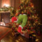 SUPYINI Grinch Décoration de Noël Elf Corps Pieds pour Sapin, Étole Elfe Rempli en Stuc, Décoration d'Arbre (B)