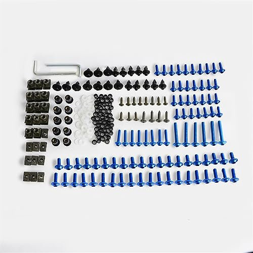 Compatible Avec Suzuki Pour GSXR 600 750 Moto M5 M6 Kit De Boulons De Carénage De Pare-brise Vis Clips De Fixation Boulon Écrou Et Rondelle Kit D'assortiment boulons et écrous de moto ( Color : 1 )