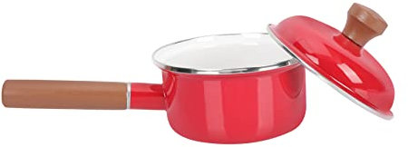 IMIKEYA Emaille-milchtopf Kochtopf Für Zuhause Hitzebeständig Babynahrungstopf Für Zuhause Mit Deckel Für Frühstück Milch Erwärmen Nudeltopf Suppentopf Küchentopf Langlebig Sicher