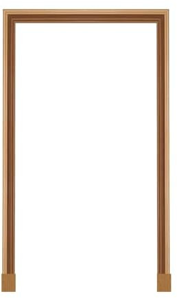 Nordlinger PRO Kit Chambranle pour Habillage de Porte Mouluré - Section 70x20 mm - Prêt à Poser et Facile à Installer